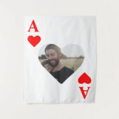 Aangepast, modern, uniek pokerfotomonogram wandkleed (Voorkant)
