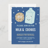 Aangepast modern verjaardagsfeest uitnodiging briefkaart (Voorkant / Achterkant)