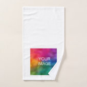 Aangepast modern Voeg hier je Afbeelding foto-Logo Bad Handdoek (Handdoek)