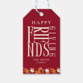 Aangepast Modern Vrienden Danken Geven Herfst Eleg Cadeaulabel (Voorkant)