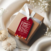 Aangepast Modern Vrienden Danken Geven Herfst Eleg Cadeaulabel