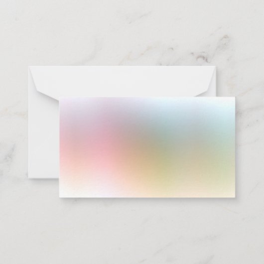 Aangepast, moderne kleurrijke Sjabloon, eenvoudig Notitiekaartje (Achterkant)