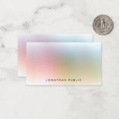 Aangepast, moderne kleurrijke Sjabloon, eenvoudig Notitiekaartje (Voorkant / Achterkant in situ)