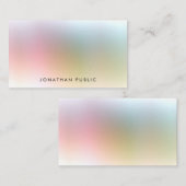 Aangepast, moderne kleurrijke Sjabloon, eenvoudig Notitiekaartje (Voorkant / Achterkant)