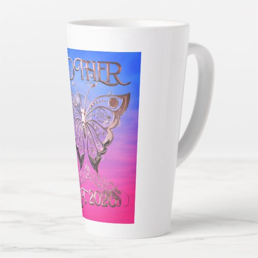 Aangepast Moeder Oost 2020 Latte Mok (Rechterhoek)