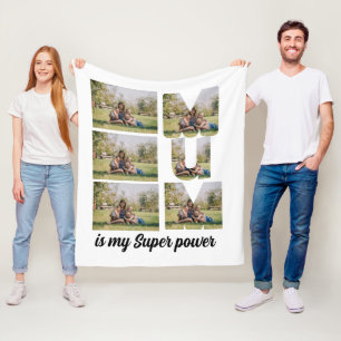 Aangepast moederdag 6 Fotocollage Fleece Deken
