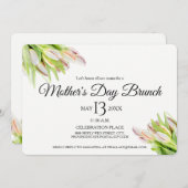 Aangepast, Moederdag Brunch Uitnodiging (Voorkant / Achterkant)