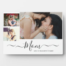 Aangepast Moederdag fotocollage Plaque