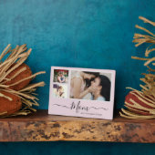 Aangepast Moederdag fotocollage Plaque Fotoplaat (Zijkant)