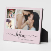 Aangepast Moederdag fotocollage Plaque Fotoplaat (Zijkant)