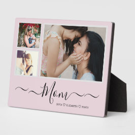 Aangepast Moederdag fotocollage Plaque Fotoplaat