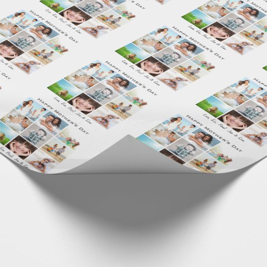 Aangepast Moederdag fotopapier Cadeaupapier (Hoek)