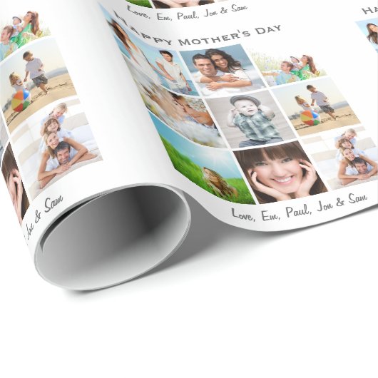 Aangepast Moederdag fotopapier Cadeaupapier (Rol Hoek)