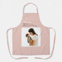 Aangepast Moederdag Schort met Foto & Hart