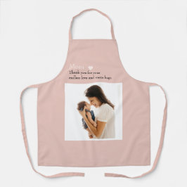 Aangepast Moederdag Schort met Foto & Hart