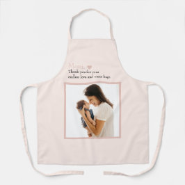 Aangepast Moederdag Schort met Foto & Hart