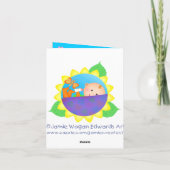 Aangepast Moederdag-Wenskaart Kaart (Achterkant)