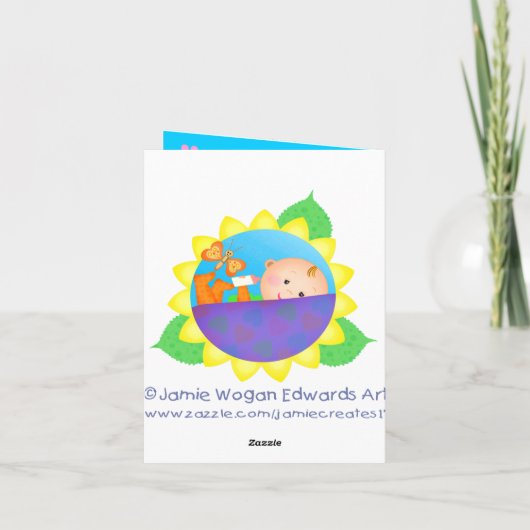 Aangepast Moederdag-Wenskaart Kaart (Achterkant)