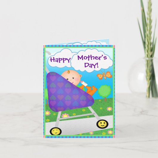 Aangepast Moederdag-Wenskaart Kaart (Voorkant)
