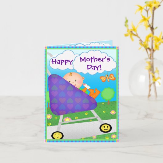 Aangepast Moederdag-Wenskaart Kaart (Gele Bloem)