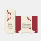 Aangepast Moge de Heer U zegenen KERSTZEGEN Bedankdoosjes (Uitgevouwen)