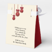 Aangepast Moge de Heer U zegenen KERSTZEGEN Bedankdoosjes (Achterkant)