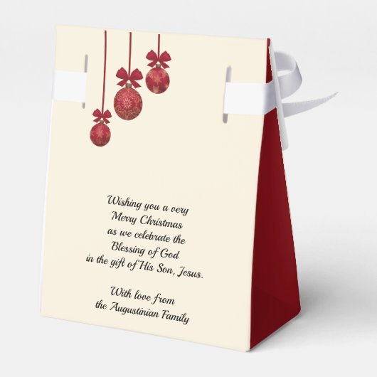 Aangepast Moge de Heer U zegenen KERSTZEGEN Bedankdoosjes (Achterkant)