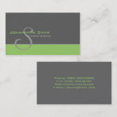 Aangepast monogram 1 visitekaartje (Voorkant / Achterkant)