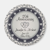 Aangepast monogram 25e Jubileum Magneet (Voorkant)