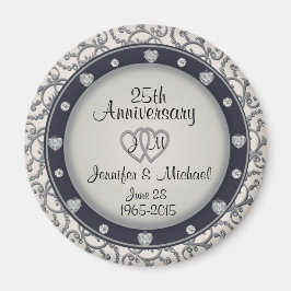Aangepast monogram 25e Jubileum Magneet