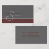 Aangepast monogram 2 visitekaartje (Voorkant / Achterkant)