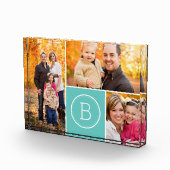 Aangepast Monogram 3 Foto blok (Rechts)