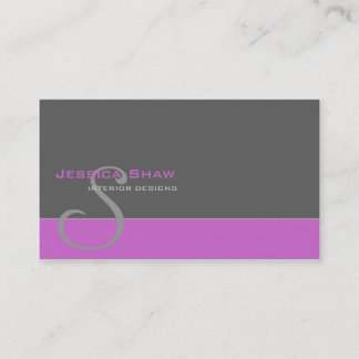 Aangepast monogram 3 visitekaartje