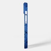 Aangepast monogram aangepast Blauw Case-Mate iPhone Case (Achterkant / Links)