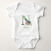 Aangepast monogram aangepaste naam | Bodysuit (Voorkant)