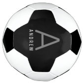 Aangepast monogram aangepaste naam voetbal (Gedraaid)