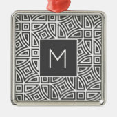 Aangepast monogram Abstract Patroon ornament (Voorkant)