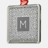 Aangepast monogram Abstract Patroon ornament (Links)