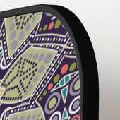 Aangepast monogram abstract Patroon Pickleball Paddle (Links Detail)