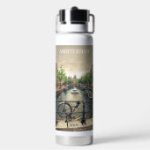 Aangepast monogram Amsterdam Waterfles (Achterkant)
