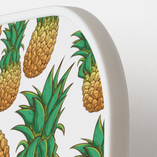 Aangepast monogram anananappelpatroon pickleball paddle (Links Detail)