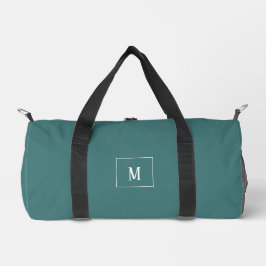 Aangepast monogram, aqua groen overal plunjezak