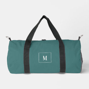 Aangepast monogram, aqua groen overal plunjezak