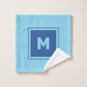 Aangepast monogram bad handdoek (Wasdoekje)