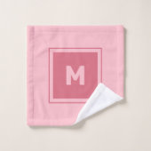Aangepast monogram bad handdoek (Wasdoekje)
