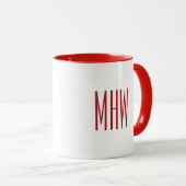 Aangepast monogram "Bah Humbug"! mok (Voorkant rechts)