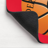 Aangepast monogram Basketball Baller Name Initiaal Muismat (Hoek)