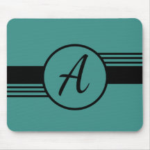Aangepast monogram blauw en zwart-wit