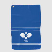 Aangepast monogram Blauw Witte Pickleball Sweat To