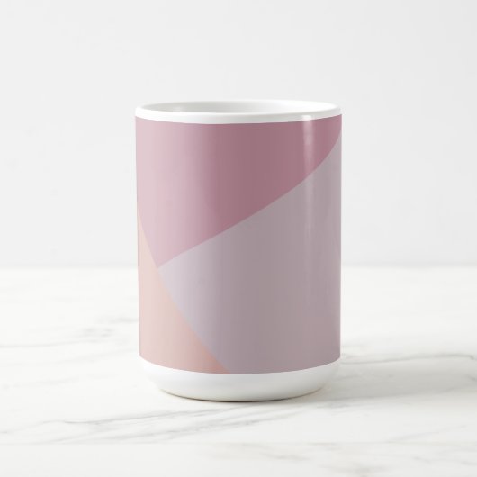 Aangepast monogram, bleek roze tri-tone koffie mok (Center)